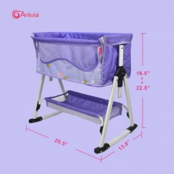 Doll Bed Furniture 2 Function Toy Doll Bed and Doll Swings Together for 18 inches Baby Dolls Baby Doll Crib with Bottom Tray ...