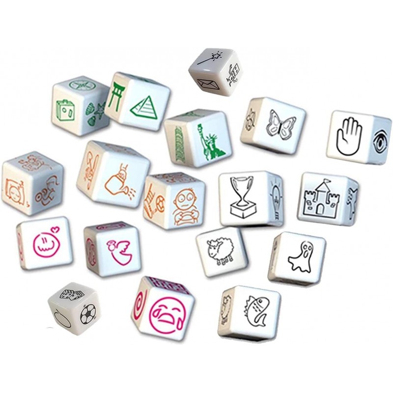 Happy Story 18 Cubes Bundle Sets Roll Cubes Dices A Happy Trip and Challenge of Words and Stories 4 Models dice 108 Images Un...