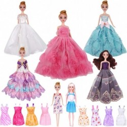 15 Packs Doll Clothes for 11.5 Inch Girl Dolls Set Contains 5 Handmade Clothes Wedding Party Gown Outfits Dresses for Girl Do...