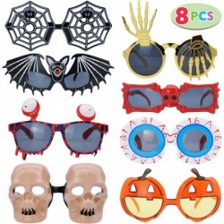 8Pcs Halloween Glasses Frame Costume Eyeglasses Halloween Eyeglasses Halloween Party Glasses for Kids Boys Girls Halloween Pa...