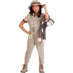 Girls Zookeeper Costume Zookeeper Jumpsuit Outfit for Kids $65.50 Kids' Costumes