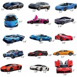 100PCS Car Stickers for Kids Racing Car Stickers Sports Car Stickers Color Waterproof Stickers Stickers Suitable for Water Bo...