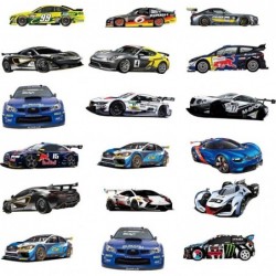 100PCS Car Stickers for Kids Racing Car Stickers Sports Car Stickers Color Waterproof Stickers Stickers Suitable for Water Bo...