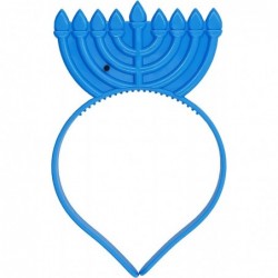 Hanukkah Menorah Headband - Light Up Flashing Menorah - Glow In The Dark Hanukkah Decoration - Great For Hanukkah Party Singl...