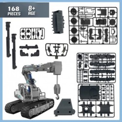 STEM Building Hydraulic Construction Vehicles Toys Kids Engineering Truck Set with Excavator Crane Wood Loader with 3 Interch...