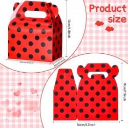 30 Pieces Ladybug Party Supplies Ladybug Party Favor Boxes Ladybug Red Black Polka Dot Candy Boxes for Ladybug Party Wedding ...