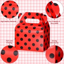 30 Pieces Ladybug Party Supplies Ladybug Party Favor Boxes Ladybug Red Black Polka Dot Candy Boxes for Ladybug Party Wedding ...