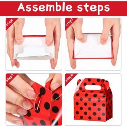 30 Pieces Ladybug Party Supplies Ladybug Party Favor Boxes Ladybug Red Black Polka Dot Candy Boxes for Ladybug Party Wedding ...