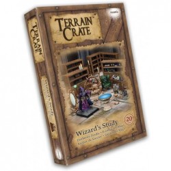 Terrain Crate - Wizards Study Medium Size Set | Highly-Detailed 3D Miniatures | Pre-Assembled Scenery Tabletop Game Accessory...