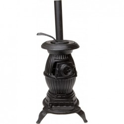 Black Mini Pot Belly Stove Set with Accessories 13 Inch Tall $91.48 Dollhouse Accessories