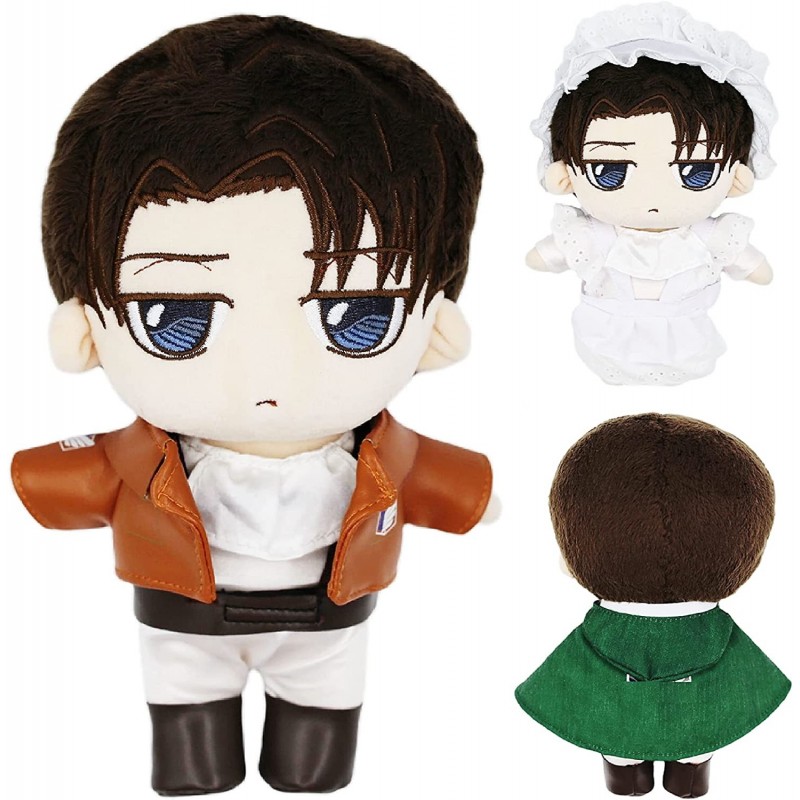 9"/23cm LEVI Plush Cute Anime AOT Plushie with Changeable Doll Clothes $43.93 Plush Figure Toys