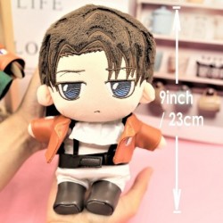 9"/23cm LEVI Plush Cute Anime AOT Plushie with Changeable Doll Clothes $43.93 Plush Figure Toys