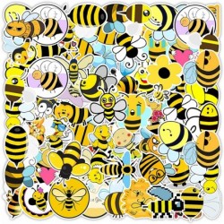 Honey Bee Party Decorations 7 PCS Bumble Bee Honeycomb Centerpieces Table Centerpieces with 50 PCS Bee Stickers for Bee Baby ...