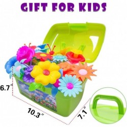 Flower Garden Building Toys Girl Toys Build a Garden 130 PCS Flower Pretend Gardening Gift for Kids Floral Arrangement Playse...