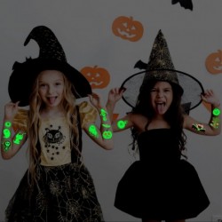 250 Styles Glow Halloween Party Supplies Luminous Halloween Temporary Tattoos for Kids Birthday Party Decorations Favors Hall...