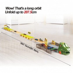 Dinosaur Cars Toys with 81.5inch Dino Track Carrier Transport Dinosaur Truck with 6pcs Die-cast Cars Toys for Kids 3 4 5 6 Pa...