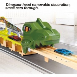 Dinosaur Cars Toys with 81.5inch Dino Track Carrier Transport Dinosaur Truck with 6pcs Die-cast Cars Toys for Kids 3 4 5 6 Pa...