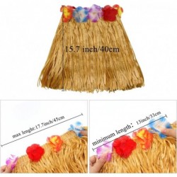 40cm Grass Skirt with Flowers Bracelets Headband Necklace Hula Set $23.51 Kids' Dress-Up Accessories