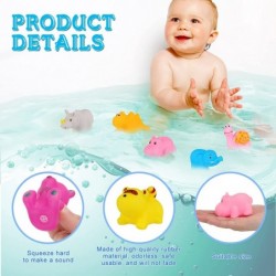 50 Pieces Baby Bath Toys Squirt Floating Bath Toys Water Bathtub Toys Hole Sound Soft Kids Pool Toys Bulk for Infant Toddlers...