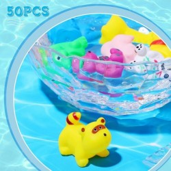 50 Pieces Baby Bath Toys Squirt Floating Bath Toys Water Bathtub Toys Hole Sound Soft Kids Pool Toys Bulk for Infant Toddlers...