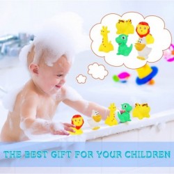 50 Pieces Baby Bath Toys Squirt Floating Bath Toys Water Bathtub Toys Hole Sound Soft Kids Pool Toys Bulk for Infant Toddlers...