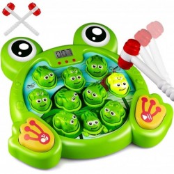 Music Super Frog Game Toddler Toys - 2 Hammers Baby Interactive Fun Toys Toddler Activities Games with Music and Light Gift f...