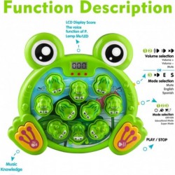 Music Super Frog Game Toddler Toys - 2 Hammers Baby Interactive Fun Toys Toddler Activities Games with Music and Light Gift f...