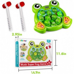 Music Super Frog Game Toddler Toys - 2 Hammers Baby Interactive Fun Toys Toddler Activities Games with Music and Light Gift f...