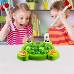 Music Super Frog Game Toddler Toys - 2 Hammers Baby Interactive Fun Toys Toddler Activities Games with Music and Light Gift f...