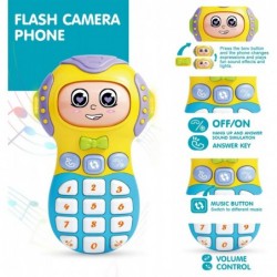 Baby Cell Phone Toy with Baby Wheel Baby Musical Toy Phone Toy Wheel with Sound Effect Volume Control Baby Light Up Toy - Pla...