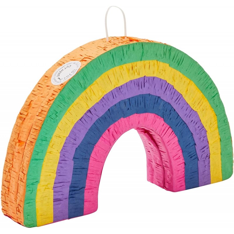 Rainbow Pinata for Kids Birthday Party Decorations Baby Shower Gender Reveal Supplies (Small 17 x 10 x 3 In) $41.05 Piñatas