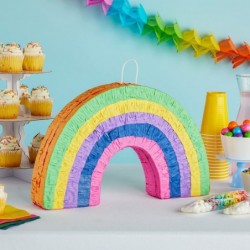 Rainbow Pinata for Kids Birthday Party Decorations Baby Shower Gender Reveal Supplies (Small 17 x 10 x 3 In) $41.05 Piñatas