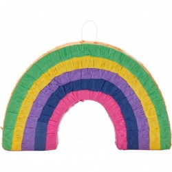 Rainbow Pinata for Kids Birthday Party Decorations Baby Shower Gender Reveal Supplies (Small 17 x 10 x 3 In) $41.05 Piñatas