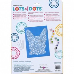 Colorful Dog Dot Painting Kit for Adults and Kids Finished Project 10" x 10" Multicolor 18 Piece $26.06 Craft Kits