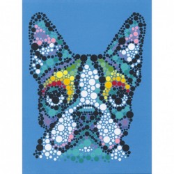 Colorful Dog Dot Painting Kit for Adults and Kids Finished Project 10" x 10" Multicolor 18 Piece $26.06 Craft Kits