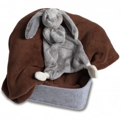 Lovey Soft Toy 13-Inches Silky Grey Bunny $30.62 Stuffed Animals & Teddy Bears