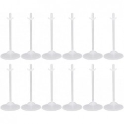 24pcs White Doll Stand Doll Support Rack Action Figure Display Rack for Window Doll Display Decoration Collection $29.74 Dolls