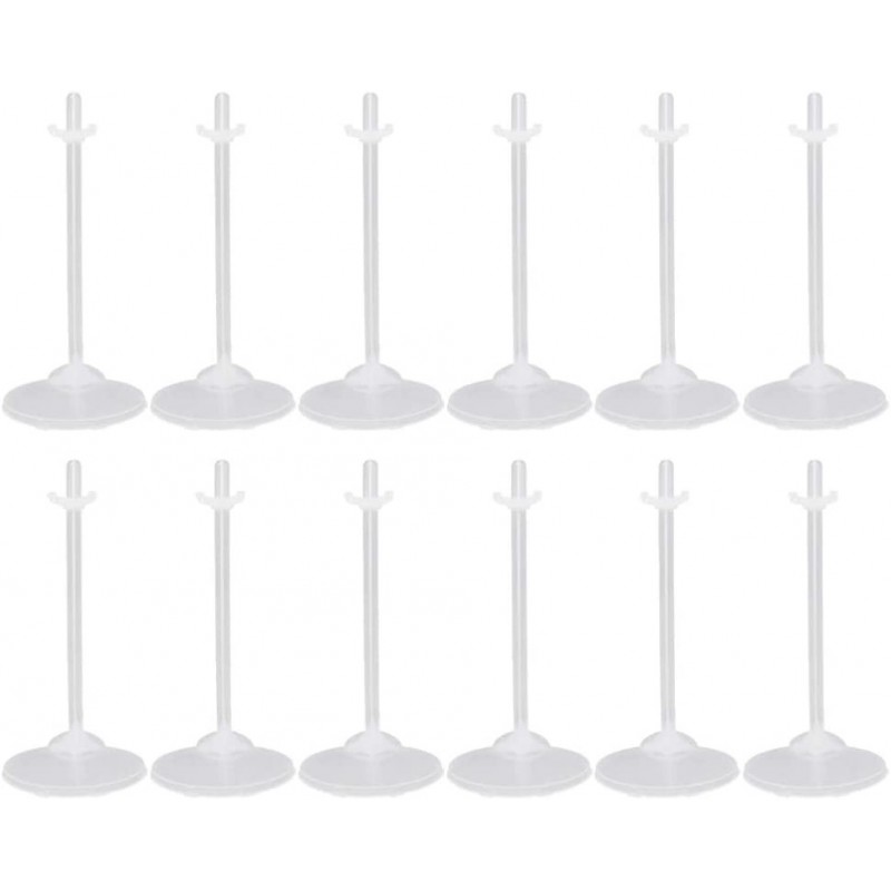 24pcs White Doll Stand Doll Support Rack Action Figure Display Rack for Window Doll Display Decoration Collection $29.74 Dolls