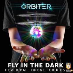 Orbiter Flying Orb Ball Hand Operated Drones for Kids- Flying Ball Drone Toy with Remote LED Hand Controlled Drone Orb Toy In...