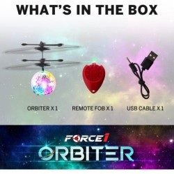 Orbiter Flying Orb Ball Hand Operated Drones for Kids- Flying Ball Drone Toy with Remote LED Hand Controlled Drone Orb Toy In...