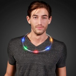 Flashing Light Up Tube Necklaces with Multicolor LED Lights (Set of 12) $64.78 Kids' Dress-Up Accessories