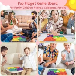 Big Pop Game Fidget Toys - Huge Square Puzzle Chess Board Push Bubble Popper Fidget Toy Games for Kids Stress Reliever and An...