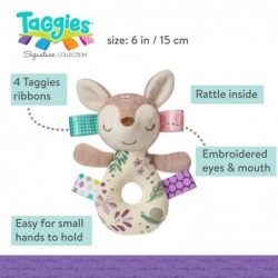 Embroidered Soft Ring Rattle Flora Fawn $17.15 Baby Rattles & Plush Rings