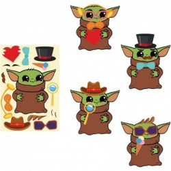 24pcs Yoda DIY Stickers Galaxy Wars Theme Party Decorations Cute & Funny Bonus Stickers Kid Gift $26.90 Kids' Stickers