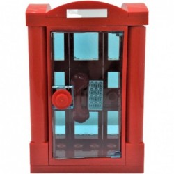 Building Bricks British London Souvenir Red Telephone Booth Toy for Kids Compatible with All Major Brands Best Birthday Gifts...