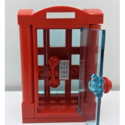 Building Bricks British London Souvenir Red Telephone Booth Toy for Kids Compatible with All Major Brands Best Birthday Gifts...