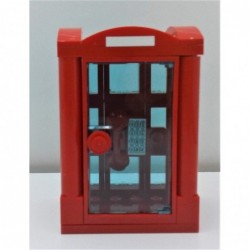 Building Bricks British London Souvenir Red Telephone Booth Toy for Kids Compatible with All Major Brands Best Birthday Gifts...