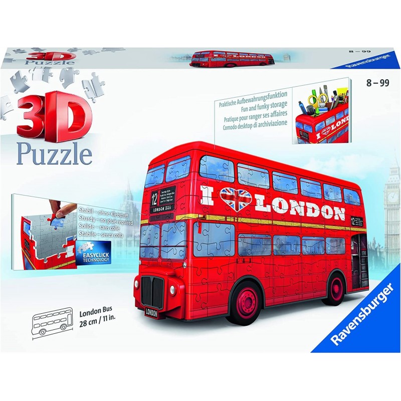 London Bus 216 Piece 3D Jigsaw Puzzle for Kids and Adults - 12534 - Great for Any Birthday Holiday or Special Occasion $56.03...