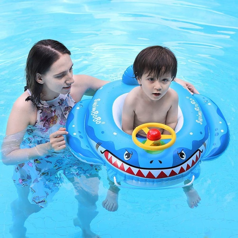 Inflatable Pirate Boat Pool Float Swim Seat Boat Toddlers and Children's Toys for Age 1-4 Years Old $46.50 Swimming Pool & Ou...