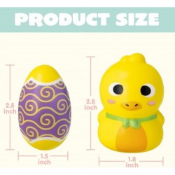 18 Easter Squishies Slow Rising Toys Set Include Rabbit Sheep Chicken Easter Eggs for Kids Stress Squishy Ball Easter Hunt Th...